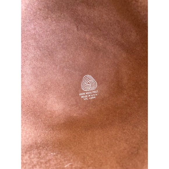 Vintage Wool Felt Wide Brim Brown Hat Boho Festival Country Heritage Gorpcore - Picture 4 of 5